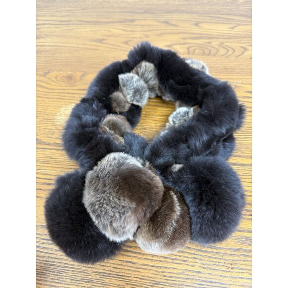 Vintage Real Rabbit Fur Scarf Women 25”‎ Long, 4” Wide. - Picture 3 of 4